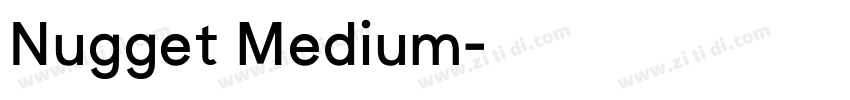 Nugget Medium字体转换